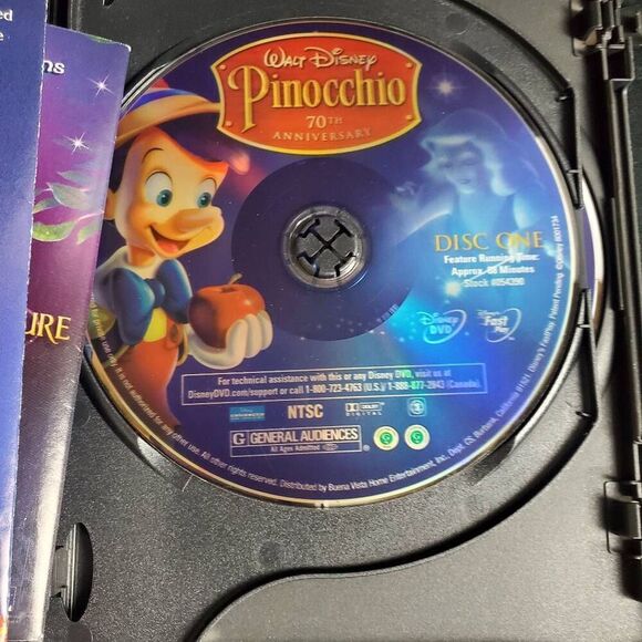 Walt Disney Pinocchio 70th Anniversary Platinum Edition 2-Disc DVD Set - Picture 3 of 5